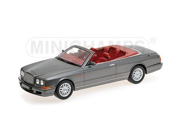 MINICHAMPS 107139930 BENTLEY CONTINENTAL AZURE 1996 CABRIO DARK GREY METALLIC Modellino