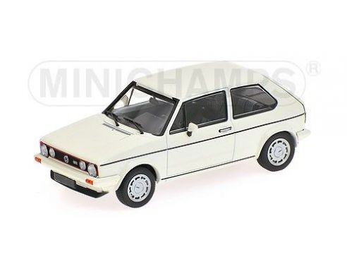 Minichamps PM400055171 VW GOLF GTI PIRELLI 1983 WHITE 1:43 Modellino