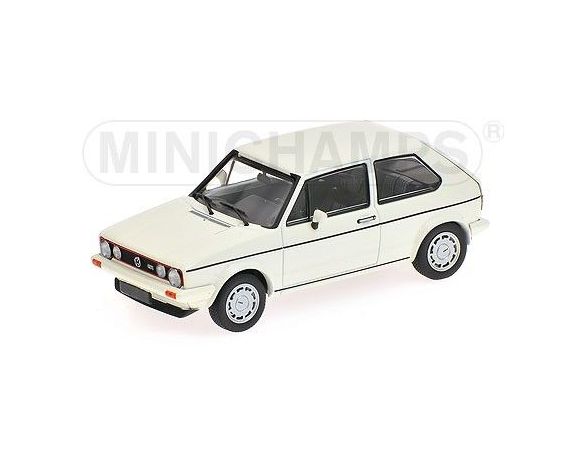 Minichamps PM400055171 VW GOLF GTI PIRELLI 1983 WHITE 1:43 Modellino