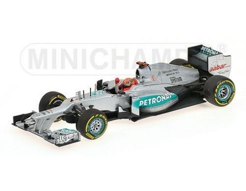Minichamps PM410120207 MERCEDES M.SCHUMACHER 2012 N.7 3rd EUROPEAN GP 1:43 Modellino
