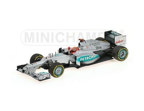 Minichamps PM410120207 MERCEDES M.SCHUMACHER 2012 N.7 3rd EUROPEAN GP 1:43 Modellino
