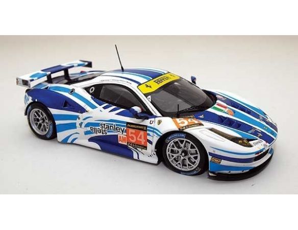 Fujimi FJM1443007 FERRARI 458 GT2 N.54 RETIRED (ACCIDENT) LM 2013 MALLEGOL-BACHELIER-BLANK Modellino
