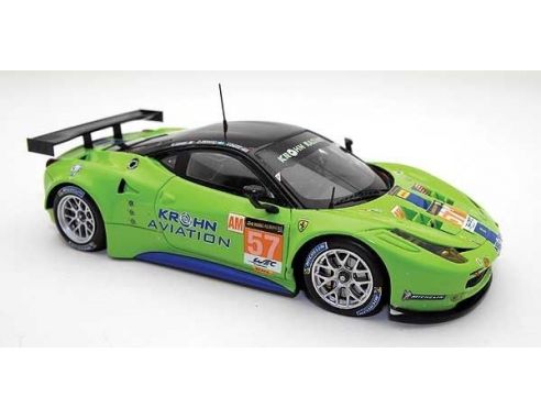 Fujimi FJM1443008 FERRARI 458 GT2 N.57 RETIRED (ACCIDENT) LM 2013 KROHN-JONSSON-MEDIANI Modellino