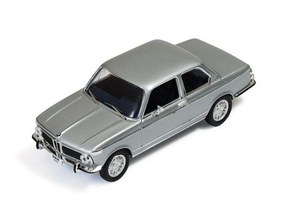 Ixo model CLC253 BMW 2002 Ti 1972 SILVER 1:43 Modellino