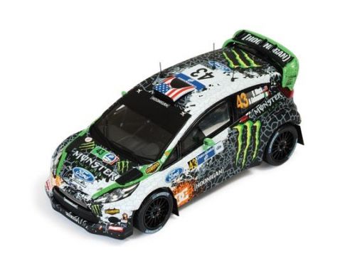 Ixo model RAM507 FORD FIESTA WRC N.43 9th RALLY MEXICO 2012 GELSOMINO-BLOCK 1:43 Modellino