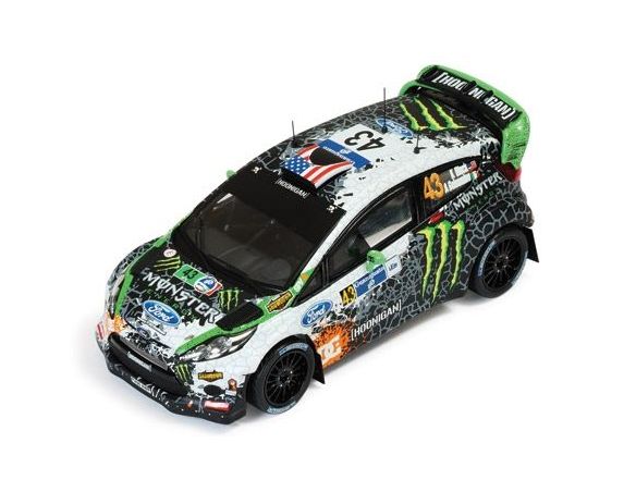 Ixo model RAM507 FORD FIESTA WRC N.43 9th RALLY MEXICO 2012 GELSOMINO-BLOCK 1:43 Modellino