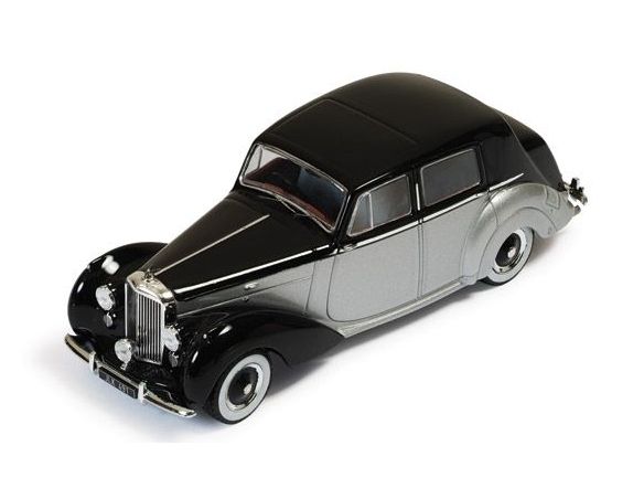 Ixo model MUS052 BENTLEY MK VI 1950 BLACK/SILVER 1:43 Modellino