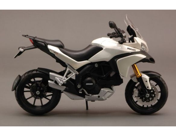 Maisto MI31188W DUCATI MULTISTRADA 1200 S 2010 WHITE 1:12 Modellino