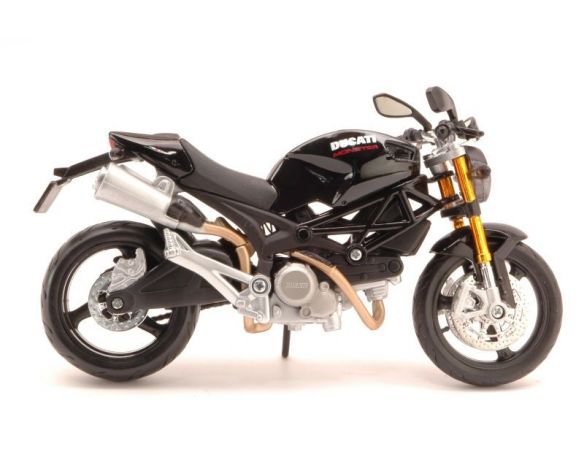 Maisto MI31189BK DUCATI MONSTER 696 2011 BLACK 1:12 Modellino