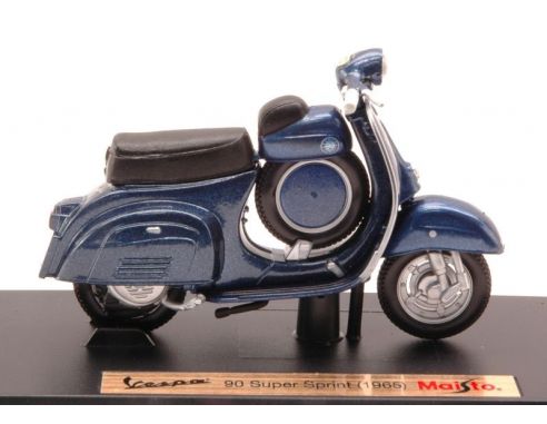Maisto MI3187 VESPA 90 SUPER SPRINT 1965 BLUE 1:18 Modellino