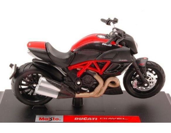 Maisto MI39300D DUCATI DIAVEL CARBON/RED 1:18 Modellino