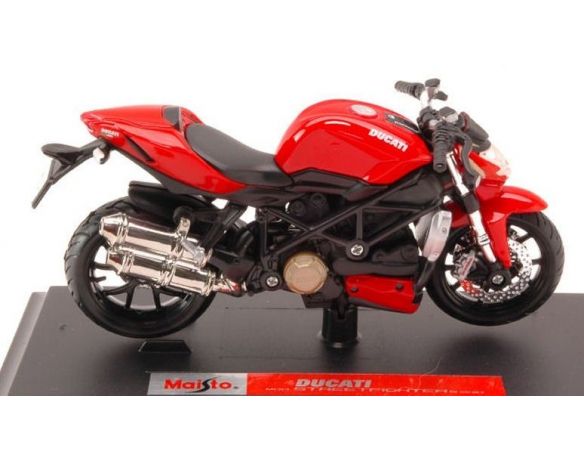 Maisto MI39300S DUCATI STREETFIGHTER S 2010 RED/BLACK 1:18 Modellino