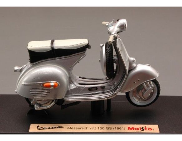 Maisto MI5085 VESPA MESSERSCHMITT 150 GS 1961 SILVER 1:18 Modellino