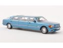 Neo Scale Models NEO45355 MERCEDES S-CLASS (W126) LIMOUSINE 1990 LIGHT METALLIC BLUE 1:43 Modellino