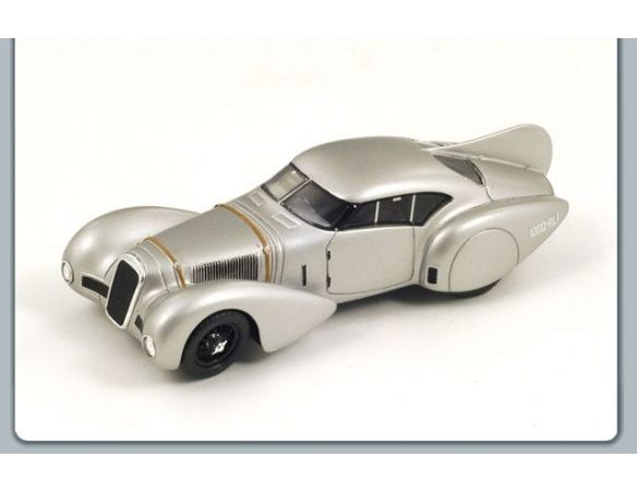 Spark Model S2713 DELAGE V12 LABOURDETTE 1937 SILVER 1:43 Modellino