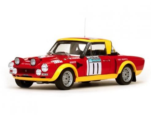 SunStar SS4951 FIAT 124 ABARTH N.11 8th RAC RALLY 1975 VERINI-ROSSETTI 1:18 Modellino