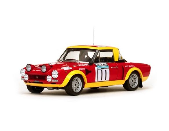 SunStar SS4951 FIAT 124 ABARTH N.11 8th RAC RALLY 1975 VERINI-ROSSETTI 1:18 Modellino