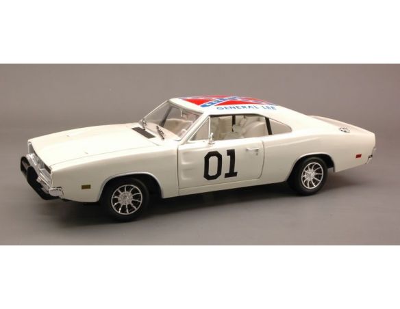 Ertl RT32485W DODGE CHARGER GENERAL LEE DUKES OF HAZZARD WHITE 1:18 Modellino
