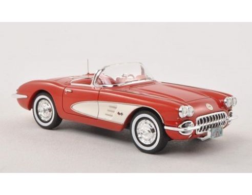 Neo Scale Models NEO45995 CHEVROLET CORVETTE C1 RED/WHITE 1:43 Modellino