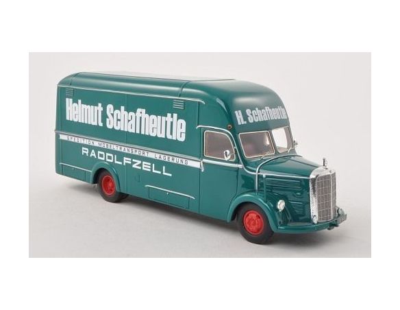 Neo Scale Models NEO46101 MERCEDES O3500 BOX WAGON HELMUT SCHAFHHEUTIE 1:43 Modellino