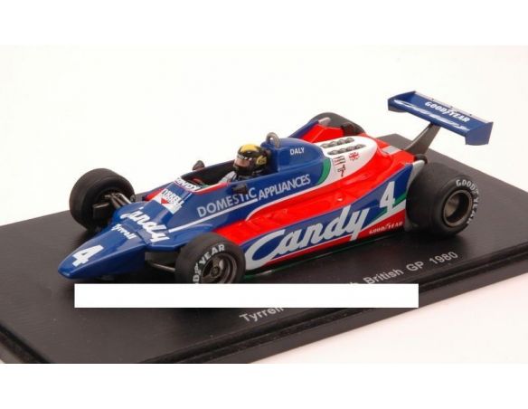 Spark Model S1884 TYRRELL 010 D.DALY 1980 N.4 4th BRITISH GP 1:43 Modellino