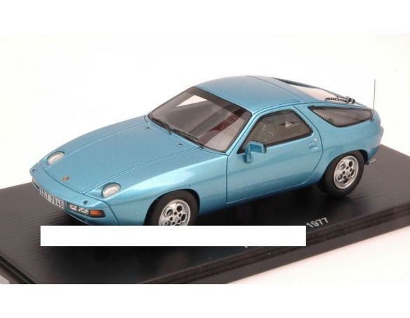 Spark Model S3454 PORSCHE 928 1977 LIGHT BLUE METALLIC 1:43 Modellino