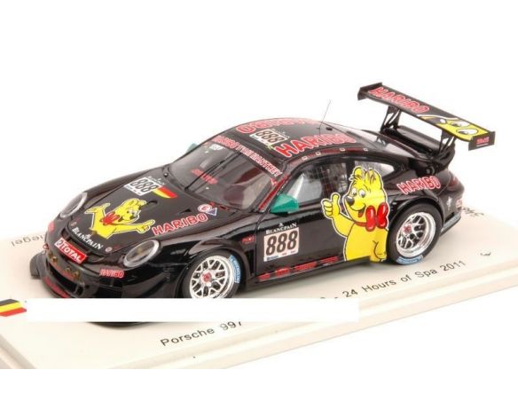 Spark Model SB025 PORSCHE 997 GT3 R N.888 SPA 2011 WESTBROOK-MENZEL-STURSBERG-RIEGEL 1:43 Modellino