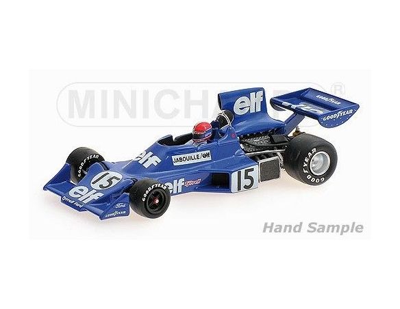 Minichamps PM400750015 TYRRELL FORD 007 J.P.JABOUILLE 1975 1:43 Modellino