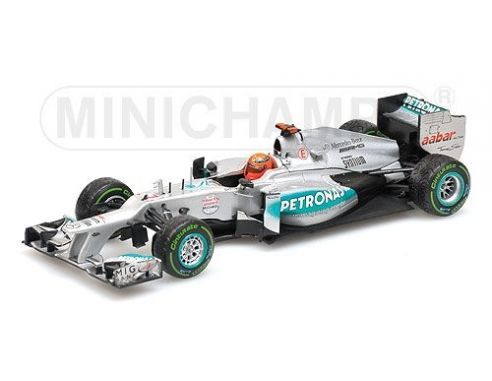 Minichamps PM410120407 MERCEDES M.SCHUMACHER 2012 N.7 LAST RACE BRAZIL GP 1:43 Modellino