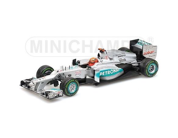 Minichamps PM410120407 MERCEDES M.SCHUMACHER 2012 N.7 LAST RACE BRAZIL GP 1:43 Modellino