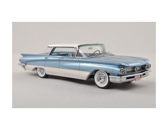 Neo Scale Models NEO44688 BUICK ELECTRA 225 4DOOR HARD TOP SEDAN 1960 MET.LIGHT BLUE/WHITE 1:43 Modellino