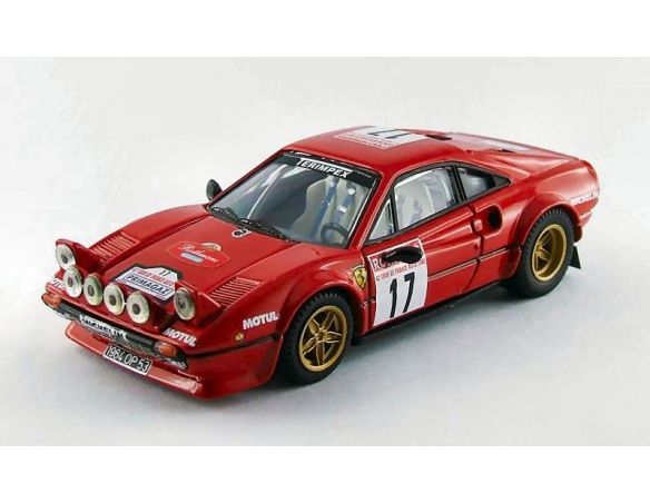 Best Model BT9533 FERRARI 308 GTB N.17 16th TOUR DE FRANCE 1983 BOUTELOUP-PANIC 1:43 Modellino