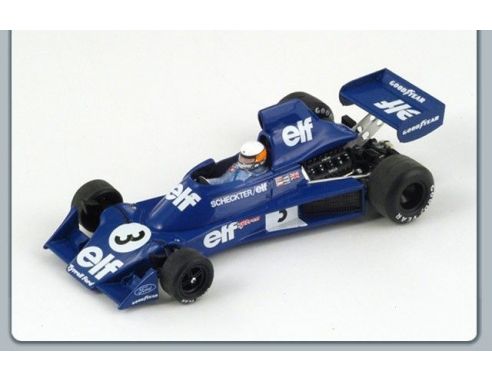 Spark Model S1645 TYRRELL 007 J.SCHECKTER 1975 N.3 2nd BELGIUM GP 1:43 Modellino