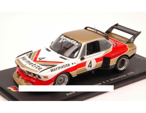 Spark Model SG023 BMW CSL N.4 WINNER 8H SILVERSTONE 1978 FITZPATRICK-WALKINSHAW 1:43 Modellino