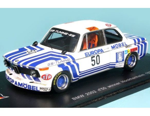 Spark Model SG039 BMW 2002 N.50 WINNER HOCKHENHEIM 1974 J.OBERMORSER 1:43 Modellino
