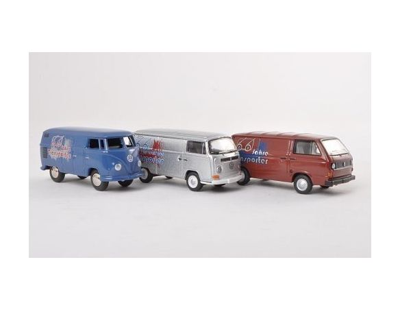 Bub 06945 SET 66 JAHRE VW BULLI T1/T2/T3 1/87 Modellino