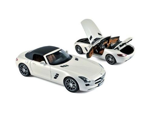 Norev NV183491 MERCEDES SLS AMG ROADSTER 2011 WHITE METALLIC 1:18 Modellino