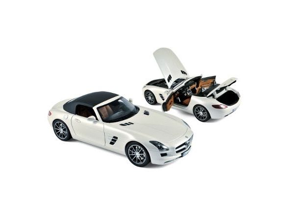 Norev NV183491 MERCEDES SLS AMG ROADSTER 2011 WHITE METALLIC 1:18 Modellino