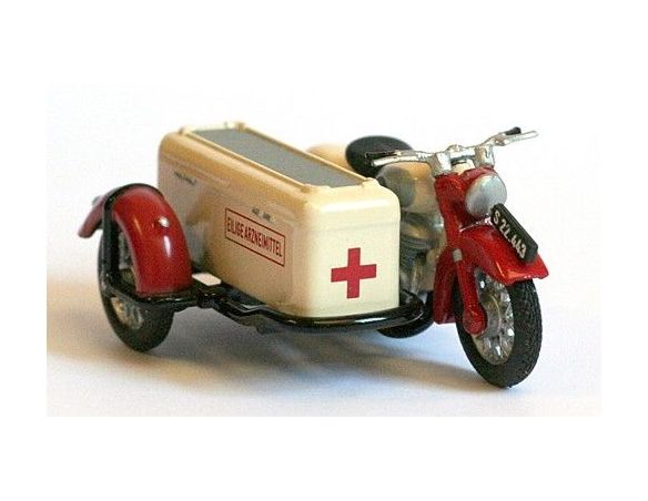 Premium Classixxs 11962 PUCH SG250+BEIWAGEN ROTES KREUZ 1/43 Modellino