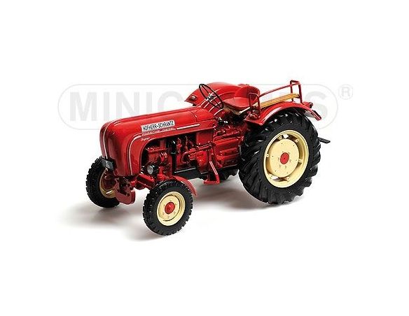 MINICHAMPS 109183071 HOFHERR SCHRANTZ PORSCHE SUPER FARM TRAKTOR 1958 RED Modellino