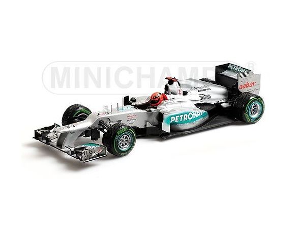 Minichamps 110120407 MERCEDES F1 W03 M. SCHUMACHER BRAZIL GP 2012 Modellino