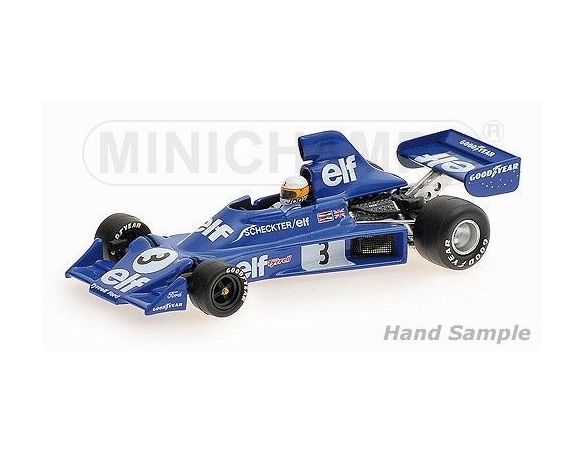 MINICHAMPS 400750003 TYRRELL FORD 007 J. SCHECKTER 1975 Modellino