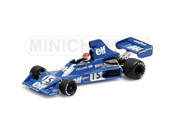 Minichamps PM400750115 TYRRELL FORD 007 M.LECLERE 1975 N.15 RETIRED USA GP 1:43 Modellino