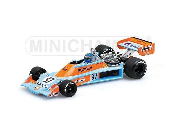 MINICHAMPS 400760037 TYRRELL FORD 007 GULF ALESSANDRO PESENTI ROSSI 1976 Modellino