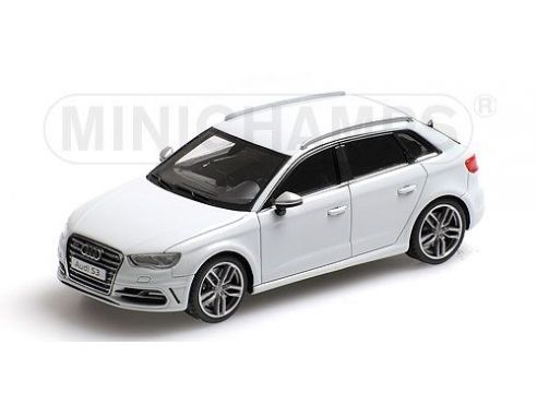 MINICHAMPS 437013010 AUDI S3 SPORTBACK 2013 WHITE Modellino