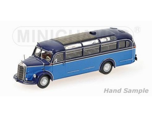 Minichamps PM439360011 MERCEDES O 3500 BUS 1950 LIGHT BLUE & DARK BLUE 1:43 Modellino