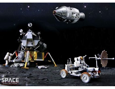Dragon Wings DWI50398 NASA APOLLO 16 LUNAR HIGHLANDS + ASTRONAUTS 1:72 Modellino