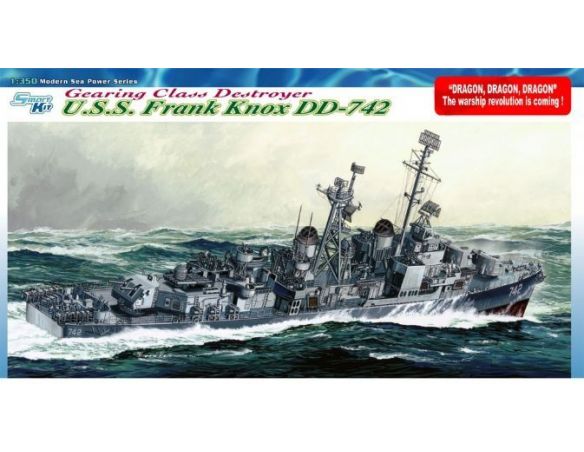 Dragon D1045 U.S.S. FRANK KNOX DD-742 KIT 1:350 Modellino