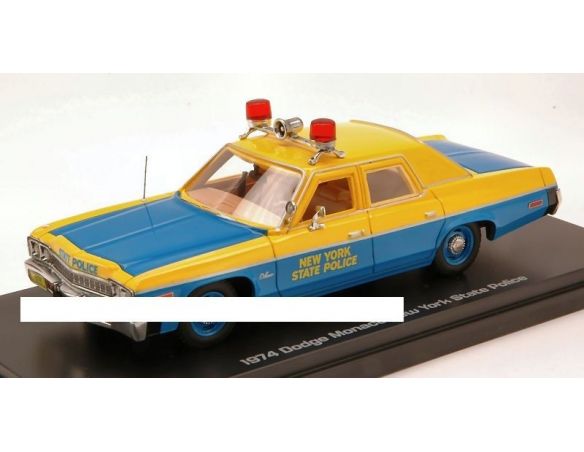 Auto World AWR1150 DODGE MONACO NEW YORK STATE POLICE 1974 1:43 Modellino