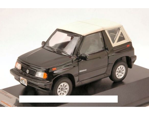PremiumX PRD330 SUZUKI SIDEKICK 1994 CONVERTIBLE BLACK WITH SOFT TOP WHITE 1:43 Modellino